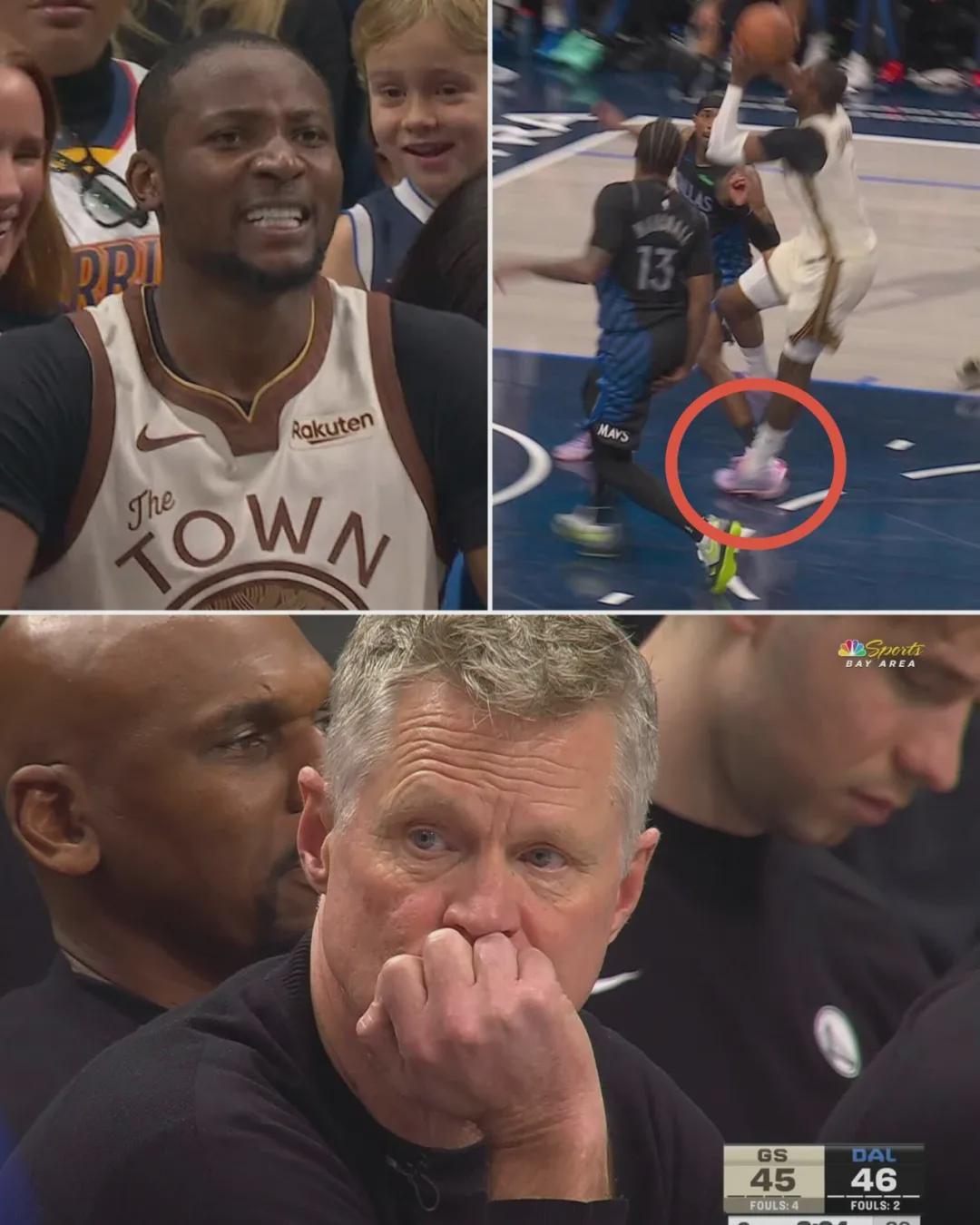 体育-崴脚受伤！库明加退赛！勇士生涯倒计时